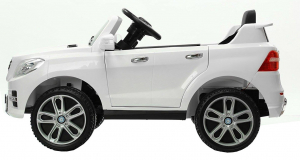 Masinuta electrica Premier Mercedes ML-350 4MATIC, 12V, roti cauciuc EVA, Bluetooth, alb [2]