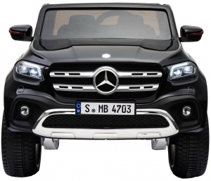 Masinuta electrica 4 x 4 Premier Mercedes X-Class, 12V, roti cauciuc EVA, scaun piele ecologica, negru [2]