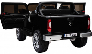 Masinuta electrica 4 x 4 Premier Mercedes X-Class, 12V, roti cauciuc EVA, scaun piele ecologica, negru [4]