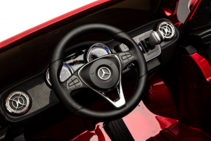 Masinuta electrica 4 x 4 Premier Mercedes X-Class, 12V, ecran LCD, MP4, roti cauciuc EVA, scaun piele ecologica, rosu [13]