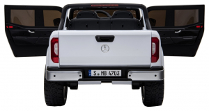 Masinuta electrica 4 x 4 Premier Mercedes X-Class, 12V, roti cauciuc EVA, scaun piele ecologica, alb [7]