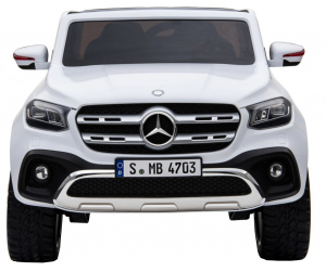 Masinuta electrica 4 x 4 Premier Mercedes X-Class, 12V, roti cauciuc EVA, scaun piele ecologica, alb [1]