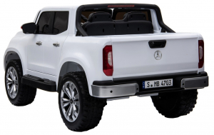 Masinuta electrica 4 x 4 Premier Mercedes X-Class, 12V, roti cauciuc EVA, scaun piele ecologica, alb [4]
