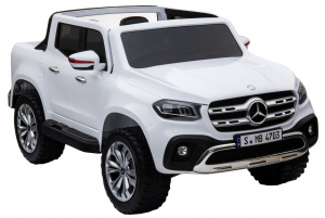 Masinuta electrica 4 x 4 Premier Mercedes X-Class, 12V, roti cauciuc EVA, scaun piele ecologica, alb [9]