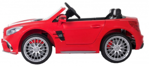 Masinuta electrica Premier Mercedes SL65 AMG, 12V, roti cauciuc EVA, scaun piele ecologica, rosu [2]