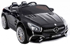 Masinuta electrica Premier Mercedes SL65 AMG, 12V, roti cauciuc EVA, scaun piele ecologica [3]