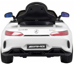 Masinuta electrica Premier Mercedes GT-R, 12V, roti cauciuc EVA, scaun piele ecologica, alb [3]