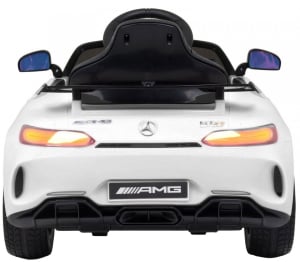Masinuta electrica Premier Mercedes GT-R, 12V, roti cauciuc EVA, scaun piele ecologica, alb [4]