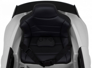 Masinuta electrica Premier Mercedes GT-R, 12V, roti cauciuc EVA, scaun piele ecologica, alb [8]