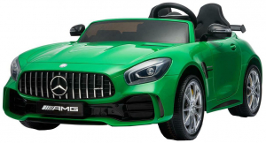 Masinuta electrica Premier Mercedes GT-R, 12V, roti cauciuc EVA, scaun piele ecologica, verde [9]