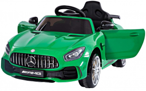Masinute electrice - Masinuta electrica Premier Mercedes GT-R, 12V, roti cauciuc EVA, scaun piele ecologica, verde