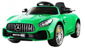 Masinuta electrica Premier Mercedes GT-R, 12V, roti cauciuc EVA, scaun piele ecologica, verde [4]