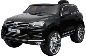 Masinute electrice - Masinuta electrica Premier Volkswagen Touareg, 12V, roti cauciuc EVA, scaun piele ecologica, negru