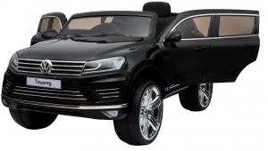 Masinuta electrica Premier Volkswagen Touareg, 12V, roti cauciuc EVA, scaun piele ecologica, negru [3]