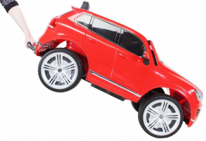Masinuta electrica Premier Volkswagen Touareg, 12V, roti cauciuc EVA, scaun piele ecologica, rosu [1]