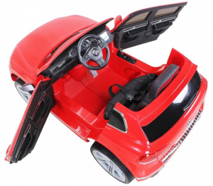 Masinuta electrica Premier Volkswagen Touareg, 12V, roti cauciuc EVA, scaun piele ecologica, rosu [2]