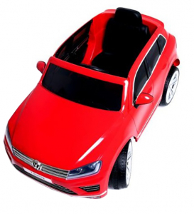 Masinuta electrica Premier Volkswagen Touareg, 12V, roti cauciuc EVA, scaun piele ecologica, rosu [3]