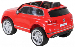 Masinuta electrica Premier Volkswagen Touareg, 12V, roti cauciuc EVA, scaun piele ecologica, rosu [5]
