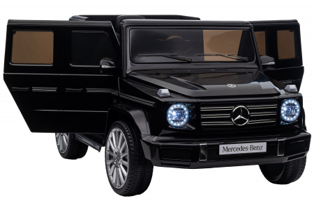 Masinuta electrica Premier 4x4 Mercedes G500, 12V, roti cauciuc EVA, scaun piele ecologica, negru [26]