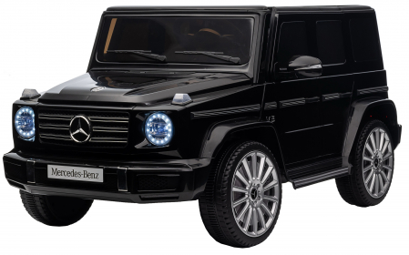 Masinuta electrica Premier 4x4 Mercedes G500, 12V, roti cauciuc EVA, scaun piele ecologica, negru [4]