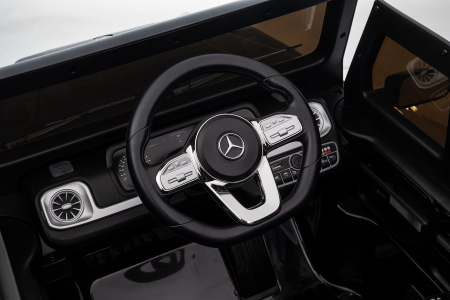 Masinuta electrica Premier 4x4 Mercedes G500, 12V, roti cauciuc EVA, scaun piele ecologica, negru [35]