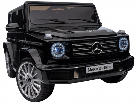 Masinuta electrica Premier 4x4 Mercedes G500, 12V, roti cauciuc EVA, scaun piele ecologica, negru [32]