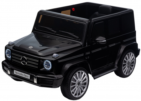 Masinuta electrica Premier 4x4 Mercedes G500, 12V, roti cauciuc EVA, scaun piele ecologica, negru [29]