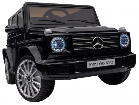 Masinuta electrica Premier 4x4 Mercedes G500, 12V, roti cauciuc EVA, scaun piele ecologica, negru [33]