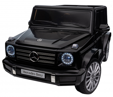 Masinuta electrica Premier 4x4 Mercedes G500, 12V, roti cauciuc EVA, scaun piele ecologica, negru [30]