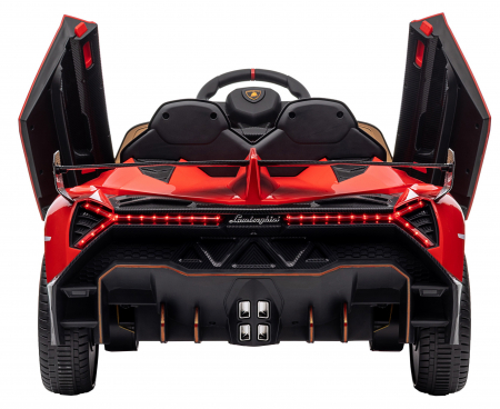 Masinuta electrica Premier 4x4 Lamborghini Veneno S, 12V, roti cauciuc EVA, scaun piele ecologica, rosu [20]