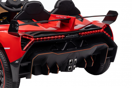 Masinuta electrica Premier 4x4 Lamborghini Veneno S, 12V, roti cauciuc EVA, scaun piele ecologica, rosu [37]