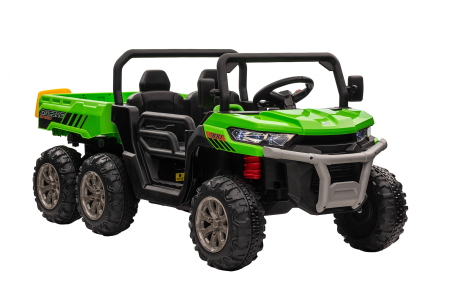 Buggy electric 4x4 Premier Terra, 24V, roti cauciuc EVA, scaun piele ecologica, verde [7]
