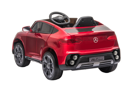 Masinuta electrica Premier Mercedes GLC Concept Coupe Facelift, 12V, roti cauciuc EVA, scaun piele ecologica, visiniu [5]