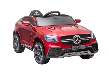 Masinuta electrica Premier Mercedes GLC Concept Coupe Facelift, 12V, roti cauciuc EVA, scaun piele ecologica, visiniu [9]