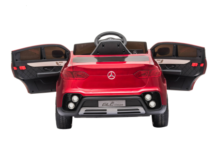Masinuta electrica Premier Mercedes GLC Concept Coupe Facelift, 12V, roti cauciuc EVA, scaun piele ecologica, visiniu [16]