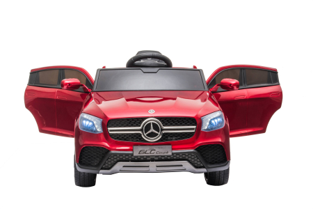 Masinuta electrica Premier Mercedes GLC Concept Coupe Facelift, 12V, roti cauciuc EVA, scaun piele ecologica, visiniu [11]