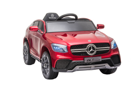 Masinuta electrica Premier Mercedes GLC Concept Coupe Facelift, 12V, roti cauciuc EVA, scaun piele ecologica, visiniu [10]