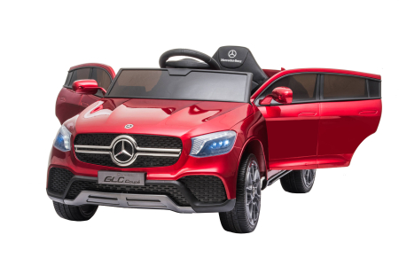 Masinuta electrica Premier Mercedes GLC Concept Coupe Facelift, 12V, roti cauciuc EVA, scaun piele ecologica, visiniu [13]