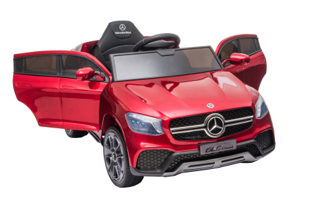 Masinuta electrica Premier Mercedes GLC Concept Coupe Facelift, 12V, roti cauciuc EVA, scaun piele ecologica, visiniu [17]