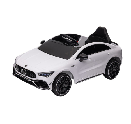 Masinuta electrica Premier 4x4 Mercedes CLA-45, 12V, roti cauciuc EVA, scaun piele ecologica, alb [2]