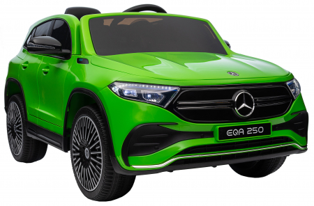 Masinuta electrica Premier 4x4 Mercedes EQA 250, 12V, roti cauciuc EVA, scaun piele ecologica, verde [25]