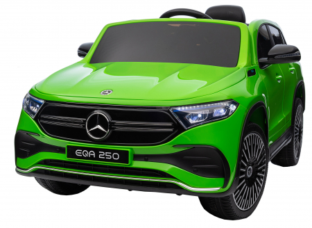Masinuta electrica Premier 4x4 Mercedes EQA 250, 12V, roti cauciuc EVA, scaun piele ecologica, verde [28]