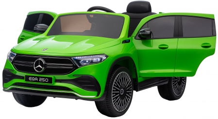 Masinuta electrica Premier 4x4 Mercedes EQA 250, 12V, roti cauciuc EVA, scaun piele ecologica, verde [15]