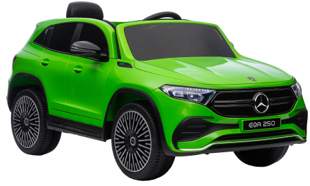 Masinuta electrica Premier 4x4 Mercedes EQA 250, 12V, roti cauciuc EVA, scaun piele ecologica, verde [11]
