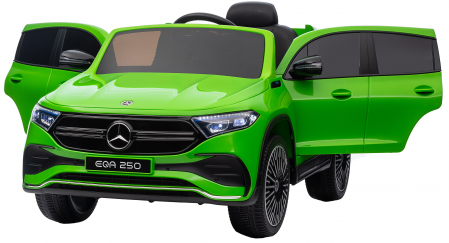 Masinuta electrica Premier 4x4 Mercedes EQA 250, 12V, roti cauciuc EVA, scaun piele ecologica, verde [14]