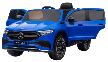 Masinuta electrica Premier 4x4 Mercedes EQA 250, 12V, roti cauciuc EVA, scaun piele ecologica, albastru [15]