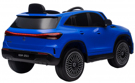 Masinuta electrica Premier 4x4 Mercedes EQA 250, 12V, roti cauciuc EVA, scaun piele ecologica, albastru [9]