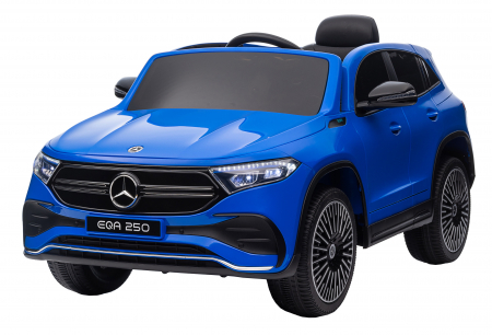Masinuta electrica Premier 4x4 Mercedes EQA 250, 12V, roti cauciuc EVA, scaun piele ecologica, albastru [1]