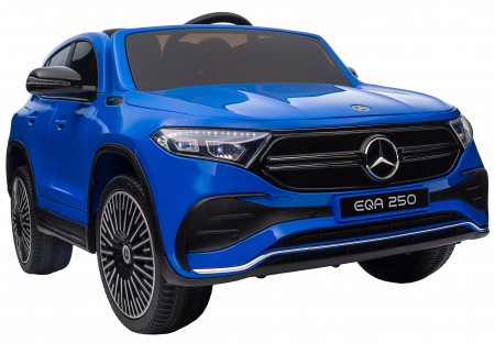 Masinuta electrica Premier 4x4 Mercedes EQA 250, 12V, roti cauciuc EVA, scaun piele ecologica, albastru [29]