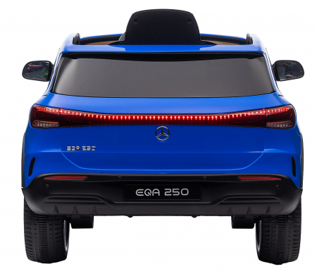 Masinuta electrica Premier 4x4 Mercedes EQA 250, 12V, roti cauciuc EVA, scaun piele ecologica, albastru [7]